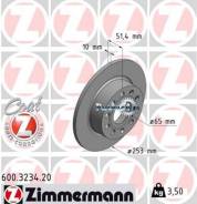  ! . 253x10/51-5x112 Audi A3, Skoda Octavia, VW Golf 1.4-2.0i/TDi 03 Zimmermann 600323420 600323420 