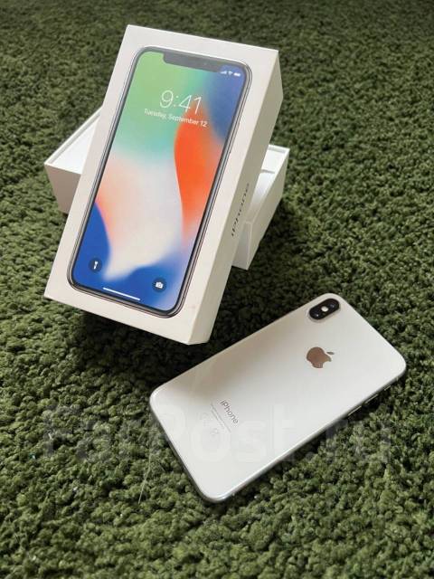 Продам айфон x, Apple iPhone X, 64 гб, 5.80", белый, б/у, в наличии ...