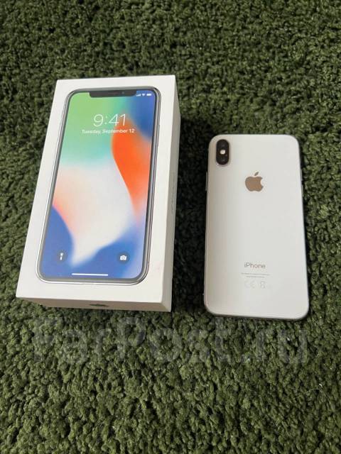 Продам айфон x, Apple iPhone X, 64 гб, 5.80", белый, б/у, в наличии ...