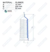 ������� ������� ����� Rubber (10*200*55) FORD Motorherz RDZ0306MG RDZ0306MG ����