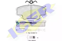 ������� ��������� �������� ������, Dacia: Logan 04-, Logan MCV 07-, Sandero 08-, Peugeot: 205 I 86-87, 205 I 87-94, 205 II 87-98, 309 I 85-89, 309 II...
