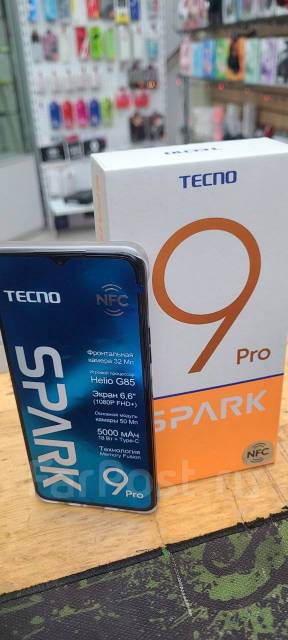 Tecno Spark 9 Pro, новый! 4 + 128 Гб, комплект, гарантия 1 год, 6.58 ...