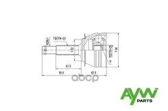 ���� ������� AW1510203 Chevrolet Lanos 1.4-1.5 05, Daewoo Lanos 1.4-1.5 97 /Nex AYWIparts ���. AW1510203 AW1510203 ����