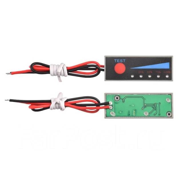 Индикатор уровня заряда батареи с кнопкой 2S 18650 Li-ion 6.6-8.4V ...