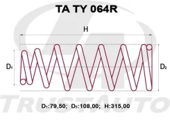 ������� �������� ���� (���� �� �-�) Corolla RUNX/Allex/Premio 01-06 TATY064R ����