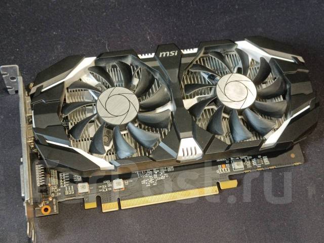 Видеокарта MSI GeForce GTX 1050 TI 4гб ; с гарантией, б/у, в наличии ...