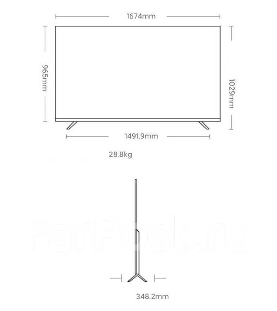 Телевизор Xiaomi ES Pro | 75" | 120Гц | HDR10+ | FreeSync | 2022, LED ...