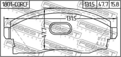 ������� ��������� �������� OPEL Meriva-A 2003-2010 Febest 1801Corcf 1801CORCF ����
