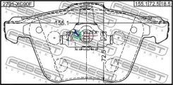 ������� ��������� �������� Febest 2701XC90F 2701XC90F ����