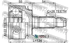���� Honda Civic 4D 06- ���. Febest 0310Civat 0310CIVAT ����