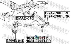 ����� �������� ������ ������ BMW 3 E90 2004-2008 [ECE] Febest 1924E90FLRR 1924E90FLRR ����