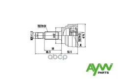 ���� ������� KIA Rio 1.3 00-05 �� AYWIparts ���. AW1510064 AW1510064 ����