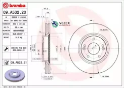 ���� ��������� ��������! Hyundai i30 1.6/2.0/1.6D/2.0D 07 09. A532.20 Brembo 09A53220 09A53220 ����