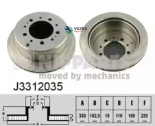 ���� ����. ���. LAND Cruiser 100 98- (DF4483) Nipparts J3312035 J3312035 ����