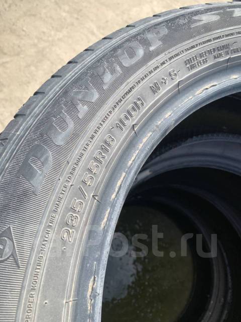 Dunlop, 235/55 R18, 18", 1 шт, в наличии, 235 мм, 55 %, радиальный ...