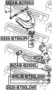 ����� ������� ������� Mazda BT-50 UN 2006-2011 0520-BT50UP Febest 0520BT50UP 0520BT50UP ����