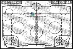 ������� ��������� ������ Toyota MARK X GRX13# 2009.10-2019.12 [JP] Febest 0101GSE22R 0101GSE22R ����