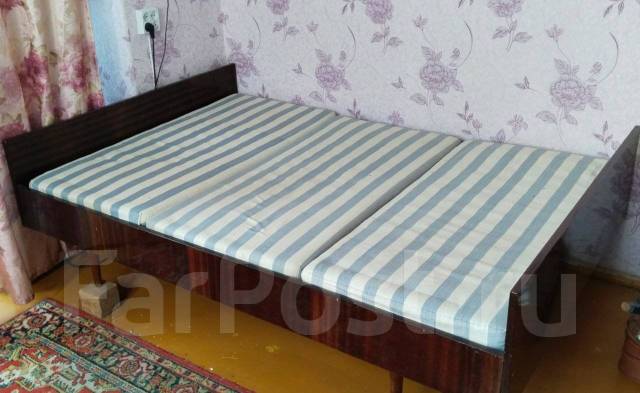 Кровать 1,5, полутороспальная, дсп, тёмное дерево, 120,0 см, 2 000,0 см ...