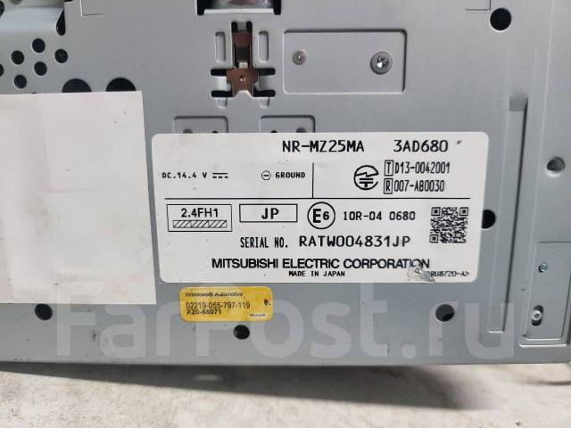 Mitsubishi NR MZ-25 2017г. SD USB Bluetooth, 2 DIN — 178x100 мм, б