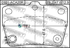 ������� ��������� Toyota RAV4 -00 ����. (� ��������������� ���������) Febest 0101ACA20R 0101ACA20R ����