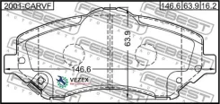 ������� ��������� �������� �������� JEEP Grand Cherokee III 2004-2010 Febest 2001Carvf 2001CARVF ����
