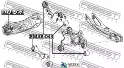 ����������� ���� Nissan Q30/QX30 H15E 2016.04- ����. ��������. Febest BZAB052 BZAB052 ����