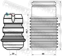 ������� ��������� ������������ � ���������� �������� Febest Pgshb5008FKIT PGSHB5008FKIT ����