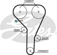 ������ ��� Mitsubishi COLT 1.3,1.5 RHD -04, 1.5 CZT 05- Gates 5638XS 5638XS ����