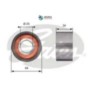 ����� �������� ����� ��� FIAT Ducato 10/78-08/90, Iveco Daily 01/78-12/89, Renault Master 09/80-07/98, Trafic 05/89-03/01 Gates T41234 T41234 ����