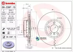 ���� ��������� BMW 3 (F30/F31)/ 1 (F20/F21) 11- 1.5-3.0 �����. ����. D=340 ! Brembo 09C39713 09C39713 ����
