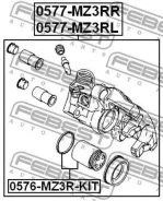 ������� ��������� ������ ����� Mazda 3 BK 2003-2008 Febest 0577MZ3RL 0577MZ3RL ����