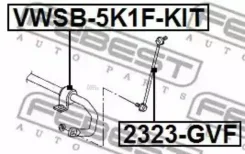 ������ ��������� ������������� �������� d23.6 AUDI A3/S3/Sportb. /LIM. /QU 2004-2013 [RDW] Febest VWSB5K1FKIT VWSB5K1FKIT ����