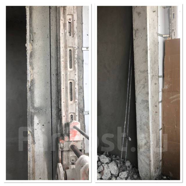 Алмазная резка проёмов/Демонтаж квартир, стен, полов, стяжки, бетона и ...