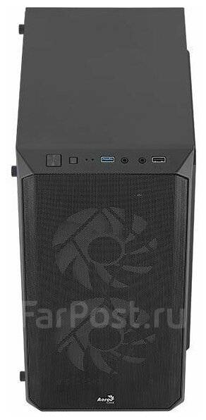 Корпус Aerocool CS-107-A-BK-v2 черный без БП mATX, новый, в наличии ...