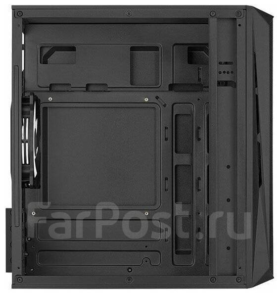 Корпус Aerocool CS-107-A-BK-v2 черный без БП mATX, новый, в наличии ...