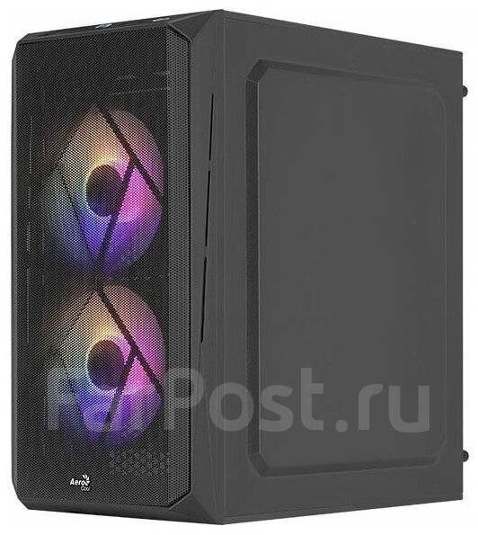 Корпус Aerocool CS-107-A-BK-v2 черный без БП mATX, новый, в наличии ...