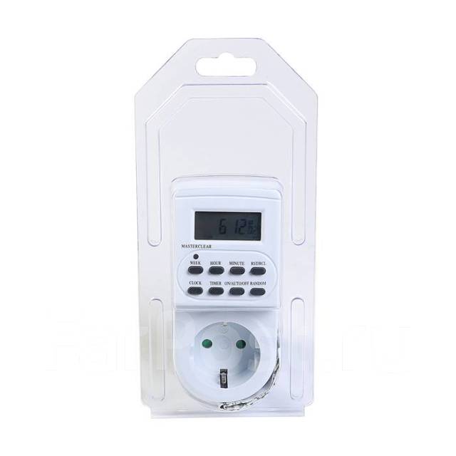 Таймер розеточный Smartbuy, электронный, 3500 Вт, недельный+суточный ...
