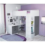 �������-������ Polini kids Simple, � ���������� ������, � ������, 2050x1543x1993 ��, ���� �����/����� ����