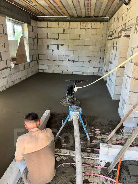 Полусухая механизированная стяжка пола за 1 день. Низкие цены. Договор ...