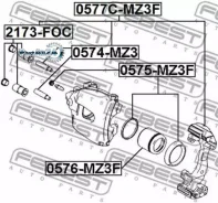 ������� �������� FORD Focus 04-/Mazda 3 03- Febest 0576MZ3F 0576MZ3F ����