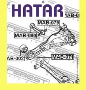 ����������� ���������� ���� ��� ������� Febest MAB071 MAB071 ����