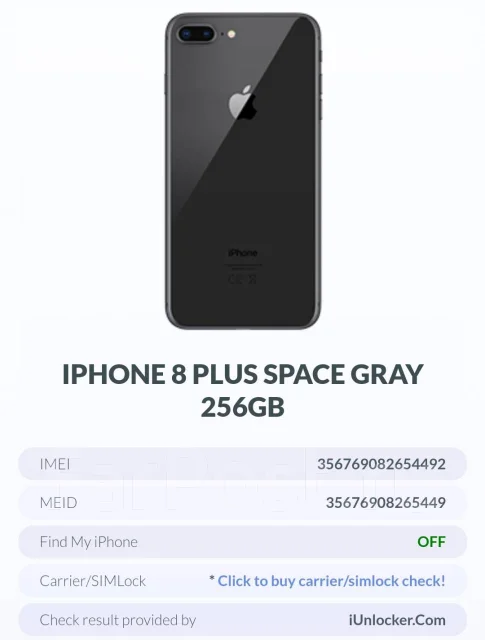 Apple iPhone 8 Plus. �/�, 256 ��, ������, 3G, 4G LTE, NFC ����