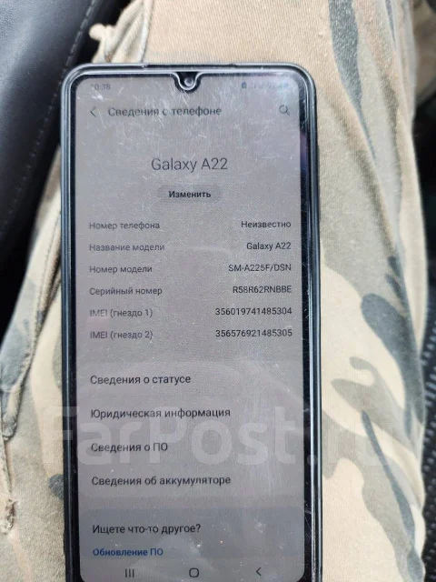 Samsung Galaxy A22. �/�, 128 ��, ������, 3G, 4G LTE ����