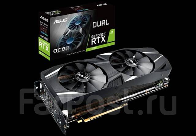 NVidia RTX 2070 Asus DUAL, б/у, в наличии. Цена: 19 000₽ во Владивостоке