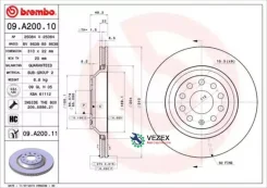 ���� ��������� Brembo 09A20011 09A20011 ����