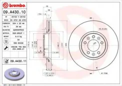 ���� ��������� �������� citroen jumpy c5 peugeot expert 407 Brembo 09. A430.10 Citroen / Peugeot: 424924 4249K0 424925 424992. Fiat / Lancia / Alfa 09...