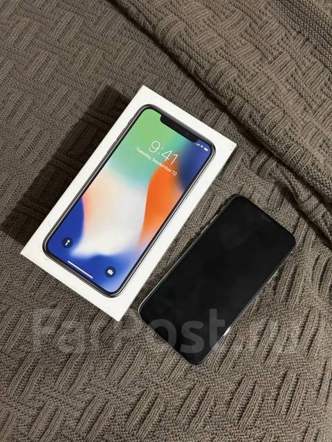 Продам iPhone X, 64 гб, 5.80", моноблок, белый, 4G LTE, б/у, в наличии ...