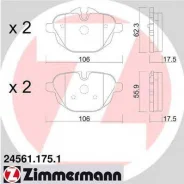 ������� �������� ! ����. 106x62x18 BMW E60/E61 2.0 05 OTTO Zimmermann 245611751 245611751 ����