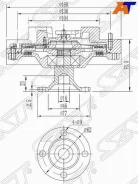 ���������� 16210-17010 Toyota LAND Cruiser 80 1H# 90- ST ST1621017010 ����