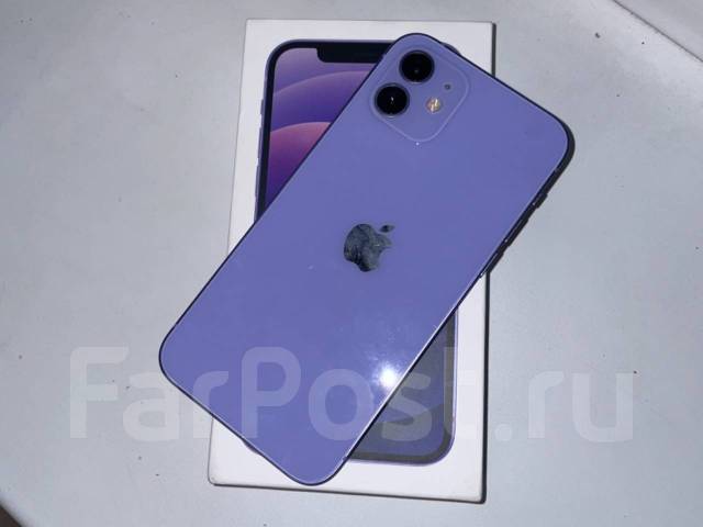 Продам iPhone 12 на 128, цвет-фиолетовый, 6.06", моноблок, 4G LTE, б/у ...